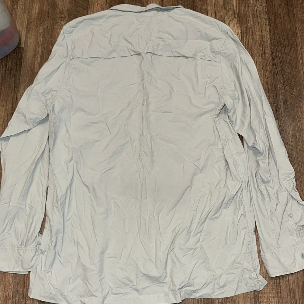 The North Face Gray Long Sleeve Button Down Shirt Mens‎ Size Large